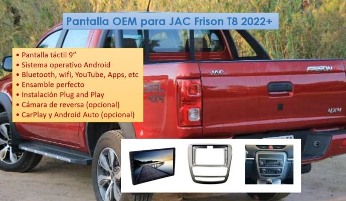 Autoestereo OEM JAC Frison 2022-2023