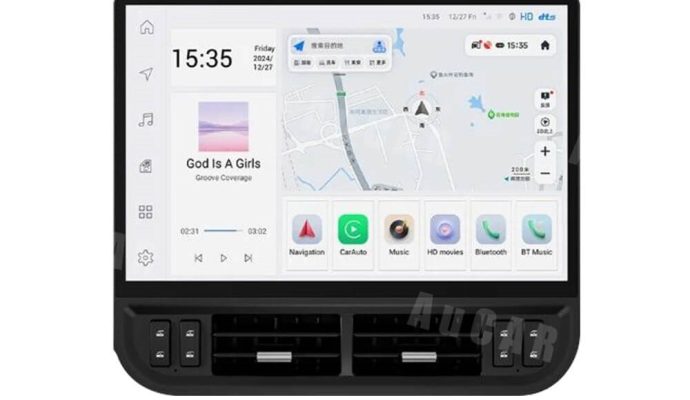 Pantalla de formato vertical para Jeep Wrangler 2011-2017