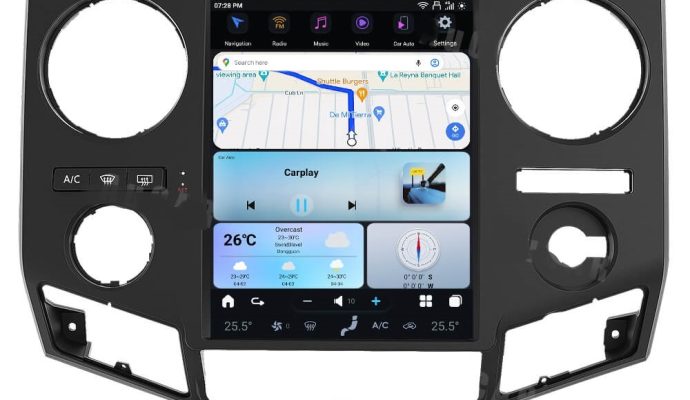 Pantalla de formato vertical para Ford F250 2010-2016